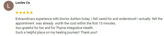 Naturopath Lafayette CA Testimonial 3