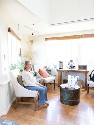 Naturopath Pacifica CA Patient In Waiting Room